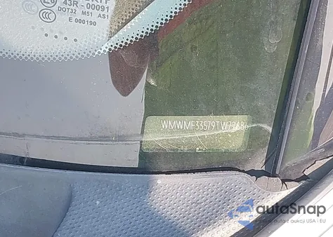 2009 Mini Cooper z USA, uszkodzony, nr VIN WMWMF33579TW72686